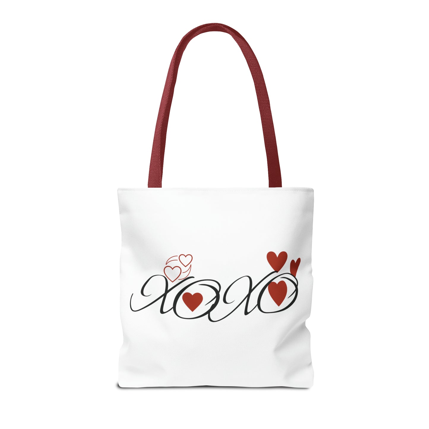 Valentine: XOXO with Hearts - Tote Bag (AOP)