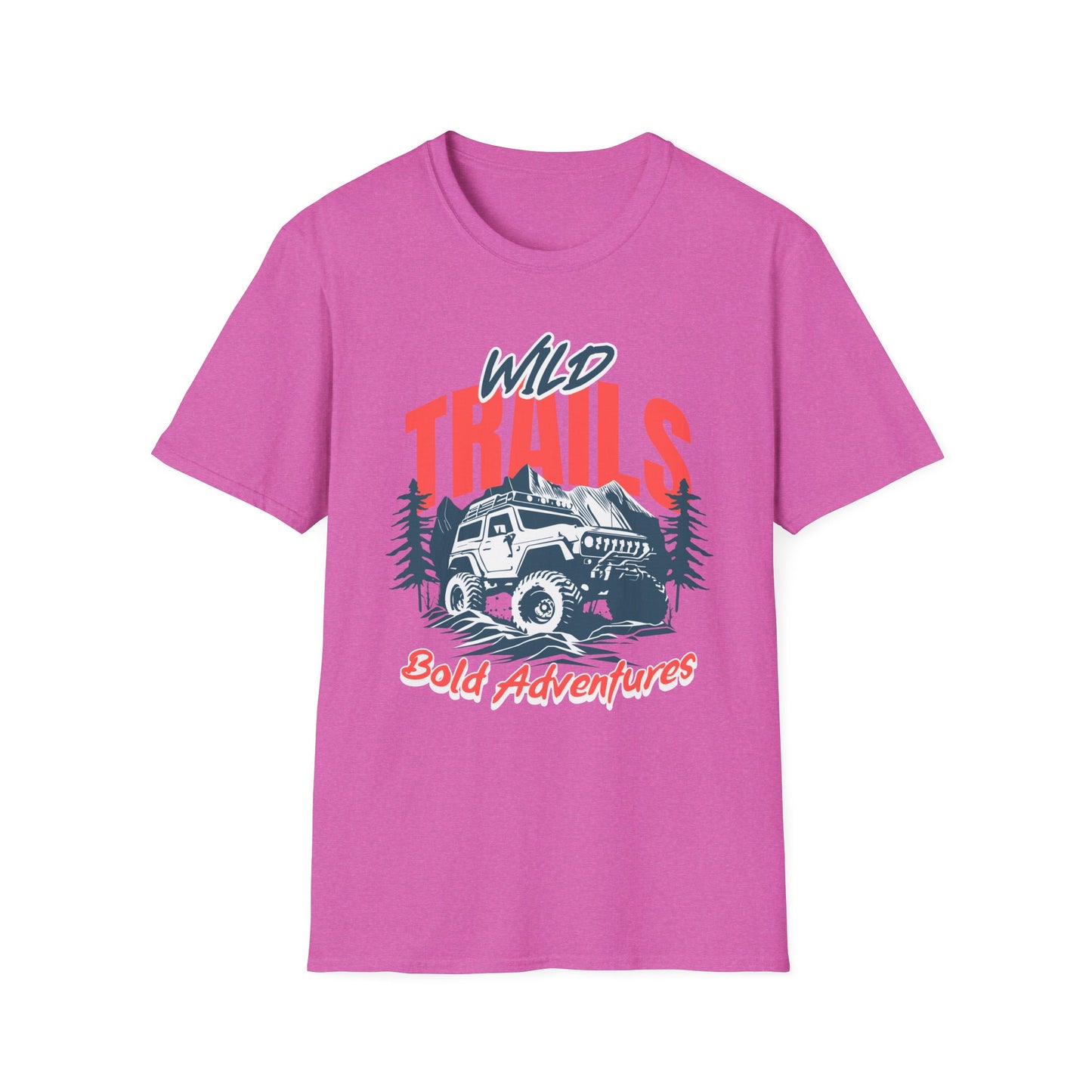 Adventure Trails Unisex T-Shirt, Outdoors Nature Tee, Hiking Wanderlust Shirt, Wilderness Exploration Top, Mountain Camping Apparel