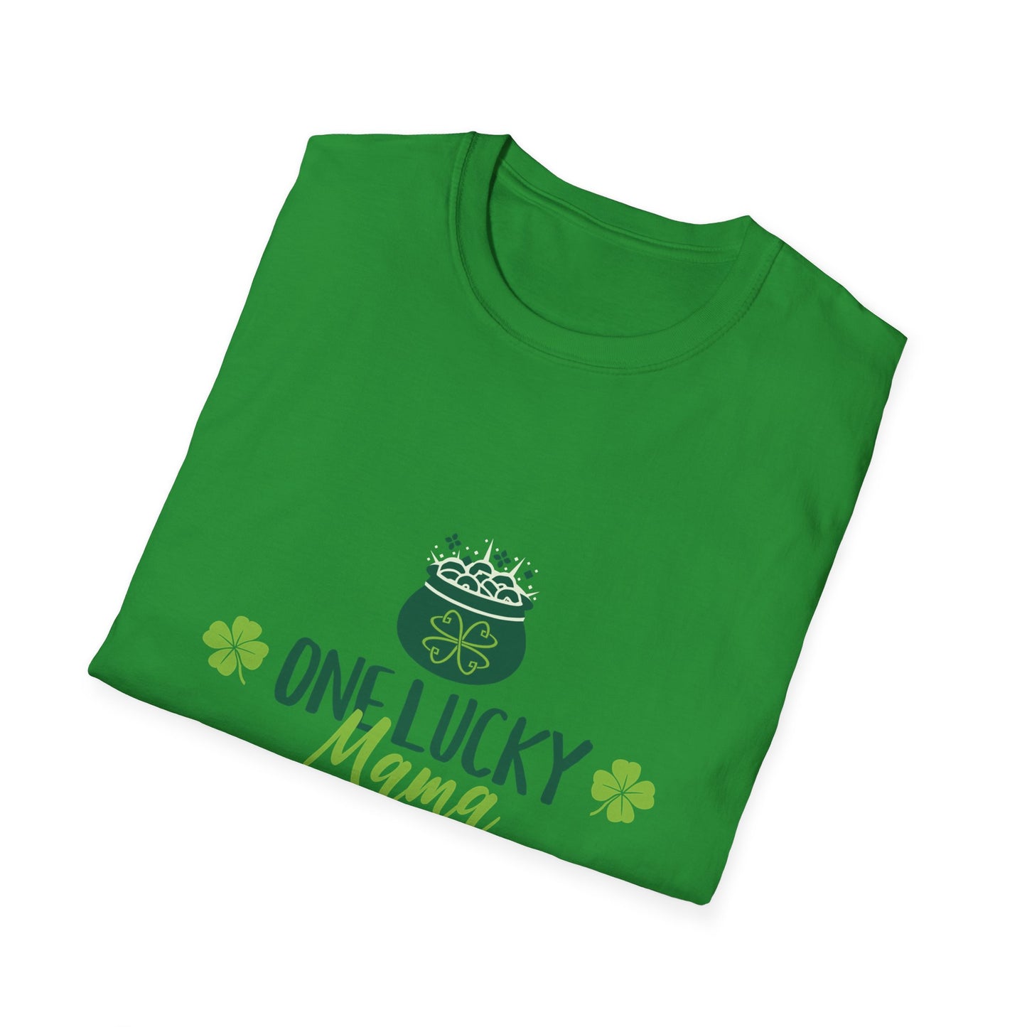 One Lucky Mama Unisex Softstyle T-Shirt for St. Patrick's Day