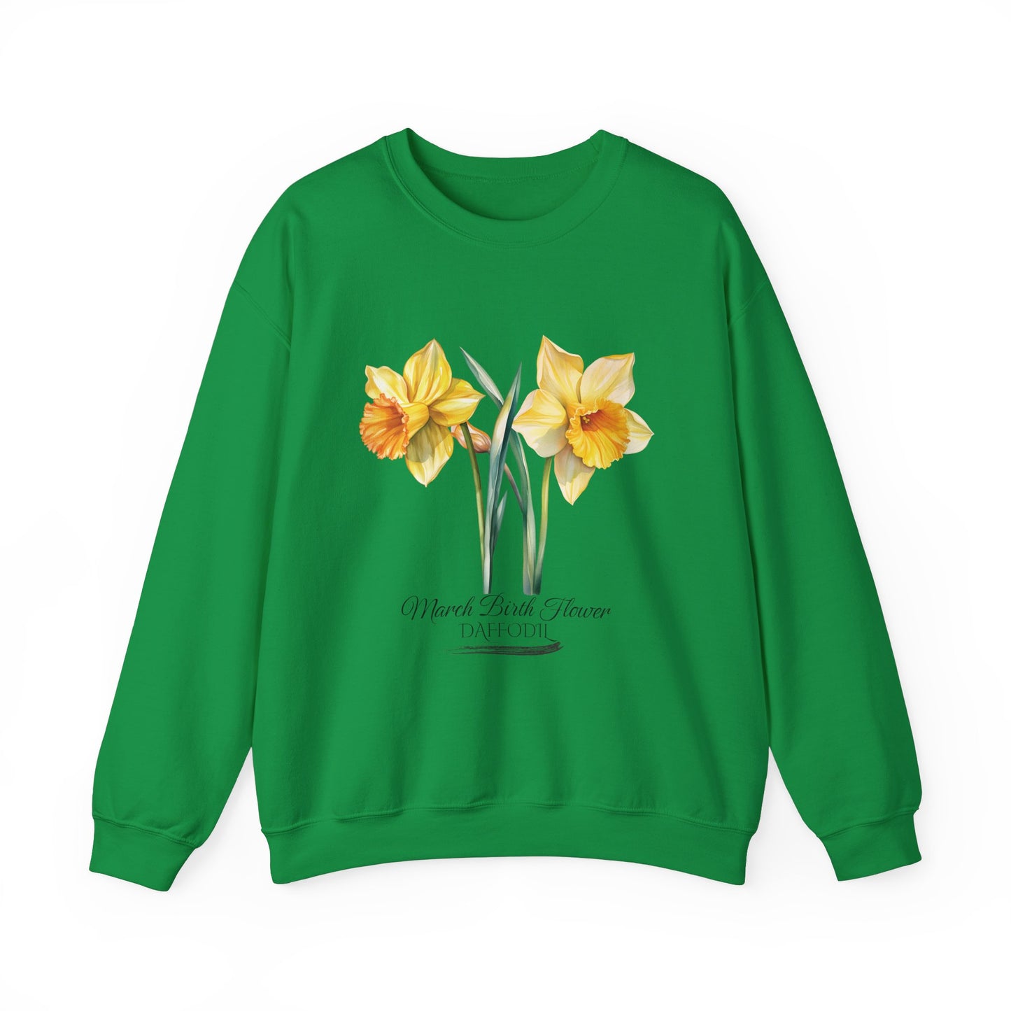 March Birth Flower (Daffodil) - Unisex Heavy Blend™ Crewneck Sweatshirt