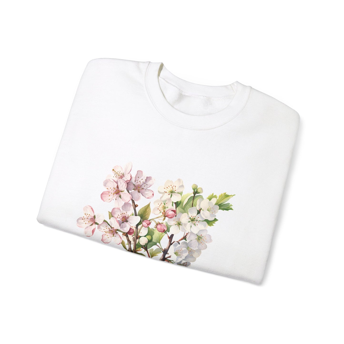 May Birth Flower (Hawthorn) - Unisex Heavy Blend™ Crewneck Sweatshirt