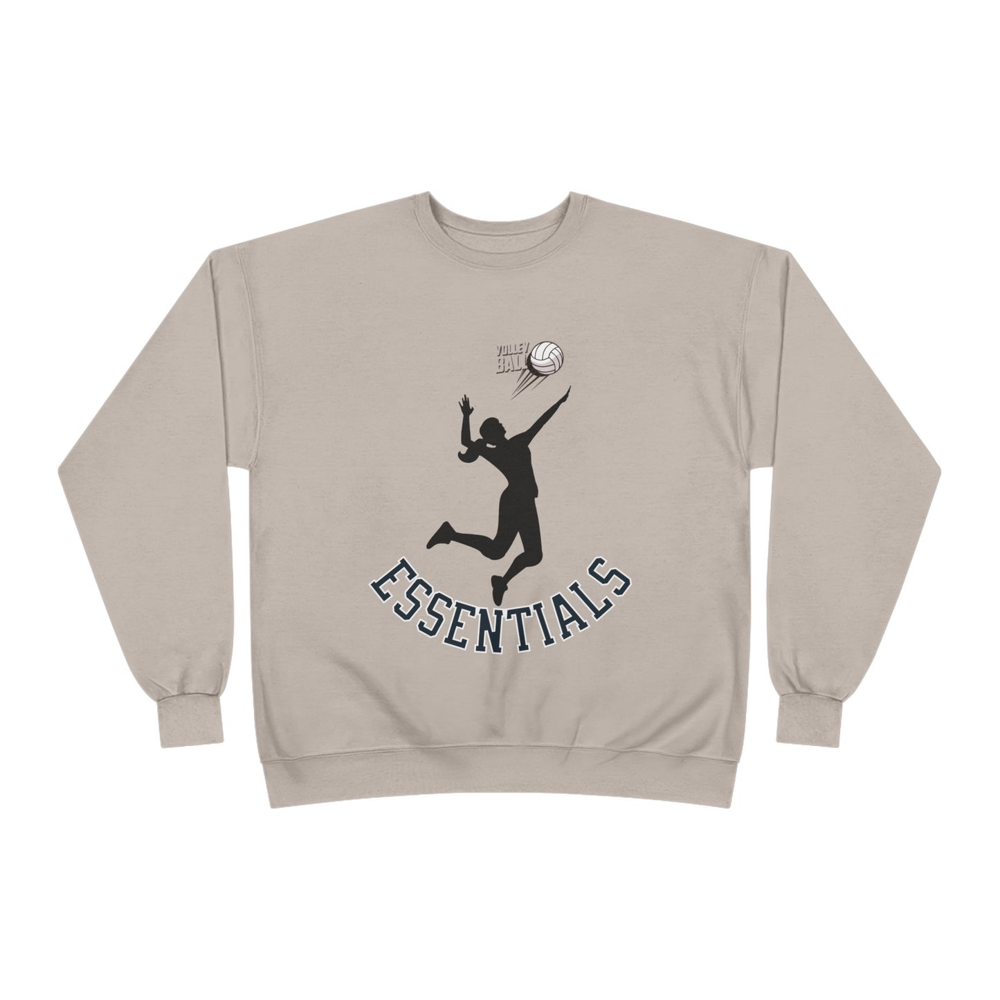 Stylish Eco-Friendly Crewneck Sweatshirt with 'Essentials' Graphic | Ideal for Athletes, Casual Wear, Sports Events and Holiday Gifts