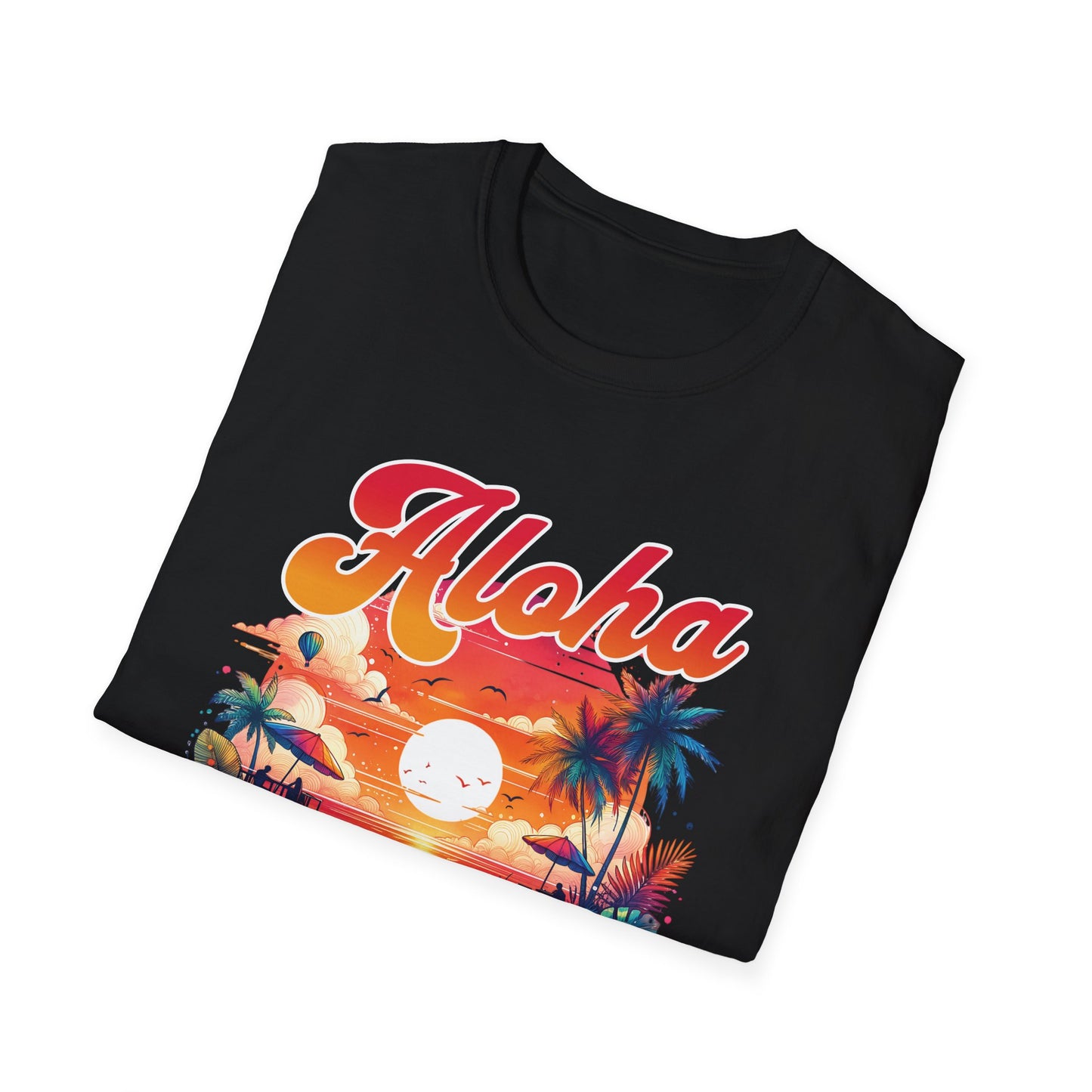 Aloha Hawaii Paradise T-Shirt - Unisex Softstyle