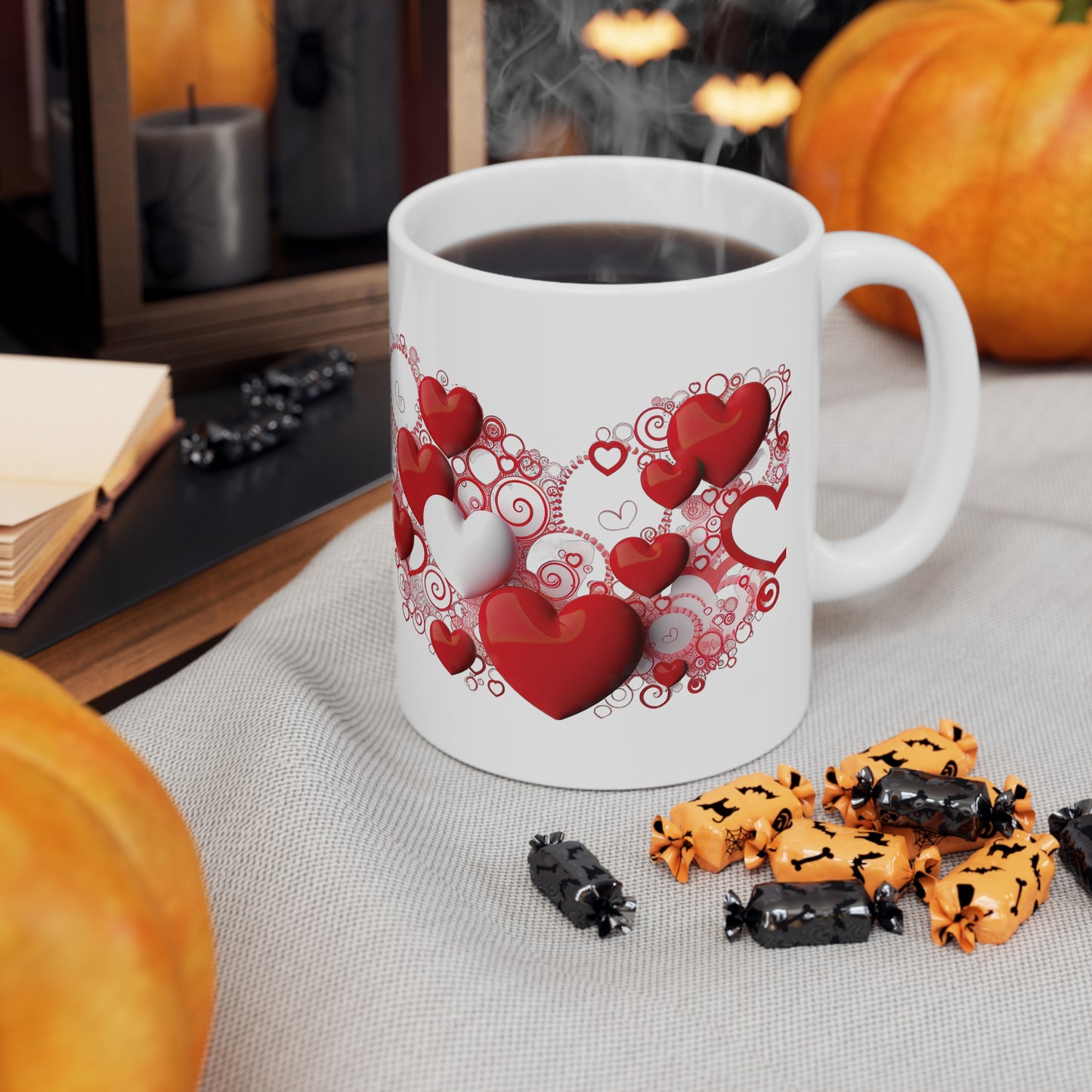 Valentine's Love & Hearts: Ceramic Mug 11oz