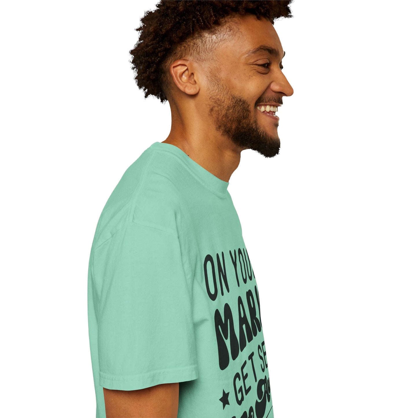 On your mark, get set, go away - Unisex Garment-Dyed T-shirt