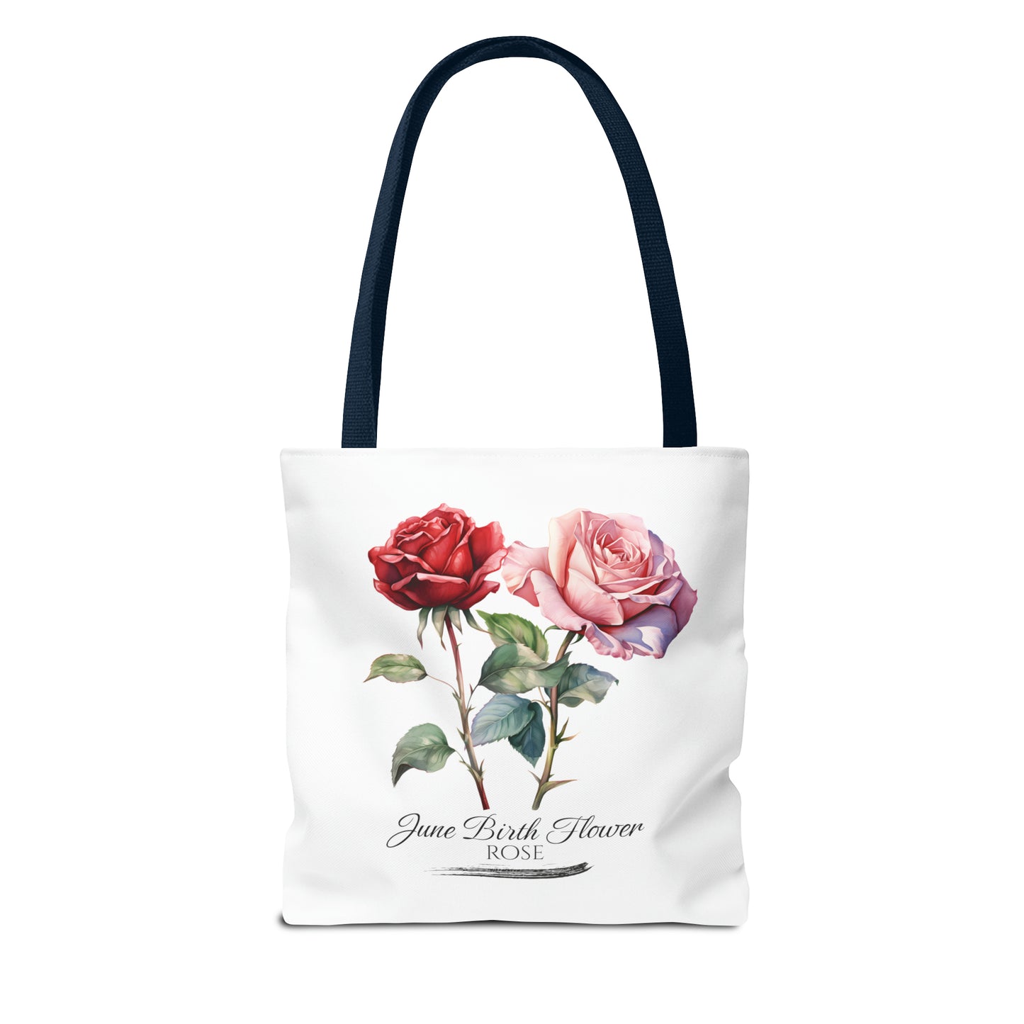 June Birth Flower: Rose - Tote Bag (AOP)