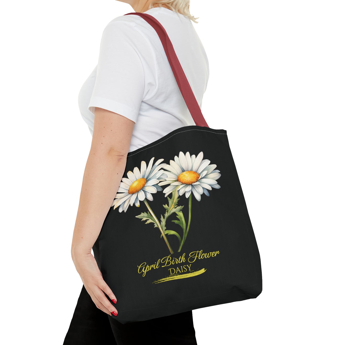 April Birth Flower: Daisy - Tote Bag (AOP)