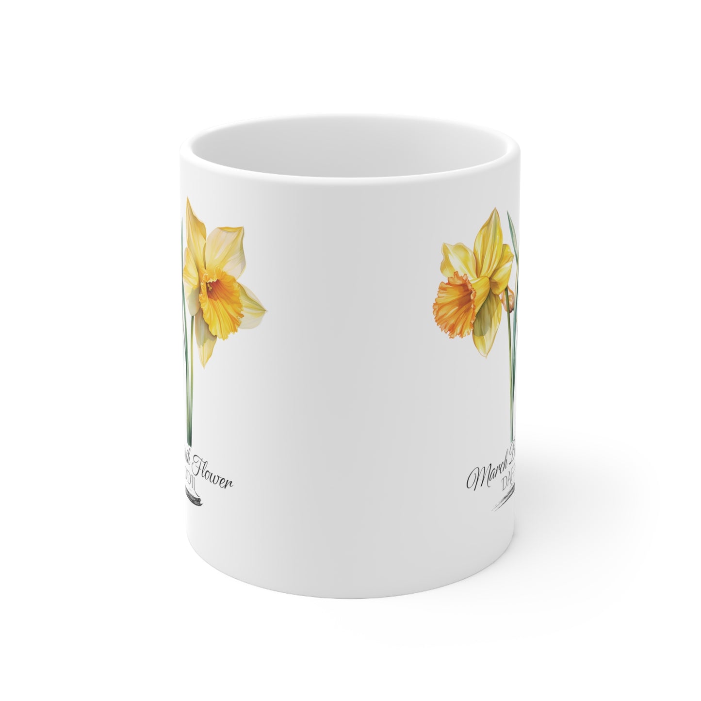 March Birth Flower (Daffodil): Ceramic Mug 11oz
