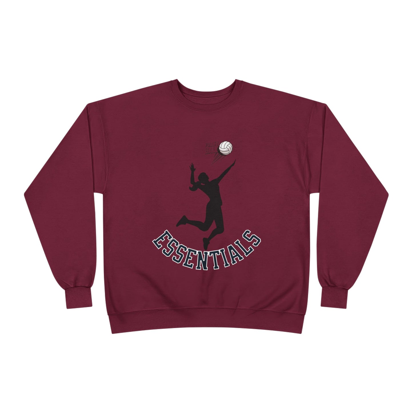 Stylish Eco-Friendly Crewneck Sweatshirt with 'Essentials' Graphic | Ideal for Athletes, Casual Wear, Sports Events and Holiday Gifts