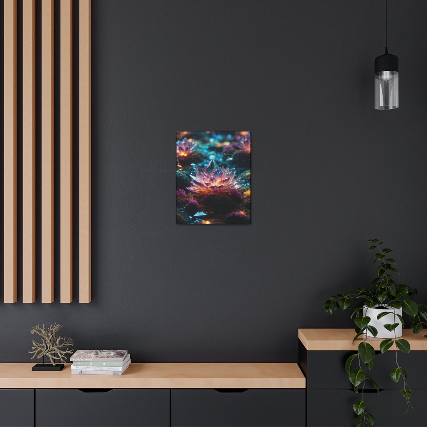 Crystal Lotus: Canvas Gallery Wraps