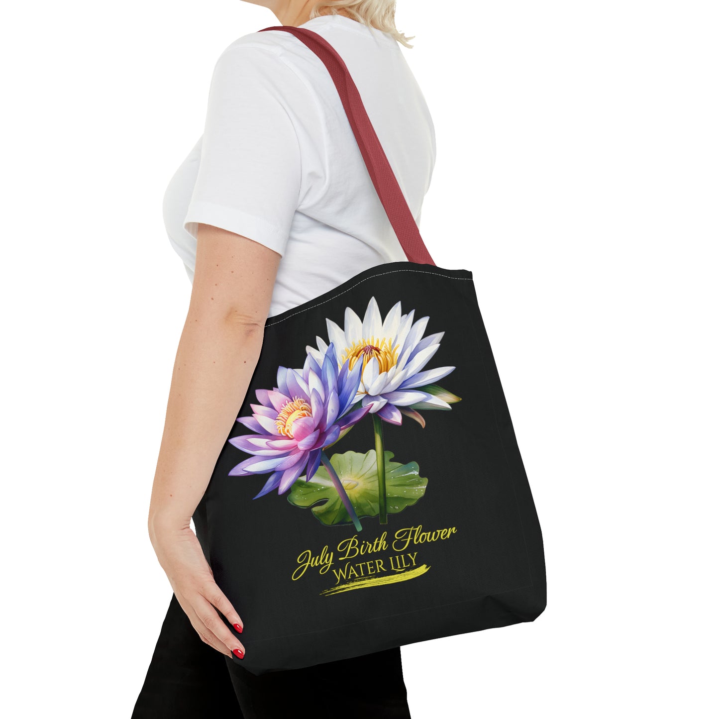 July Birth Flower: Water Lily - Tote Bag (AOP)