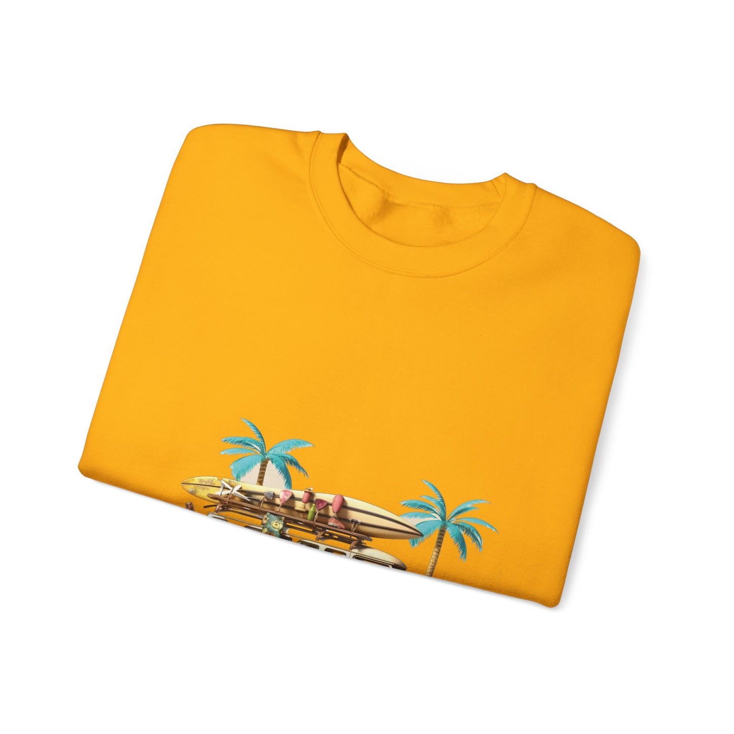 Retro Surf Van - Unisex Heavy Blend™ Crewneck Sweatshirt