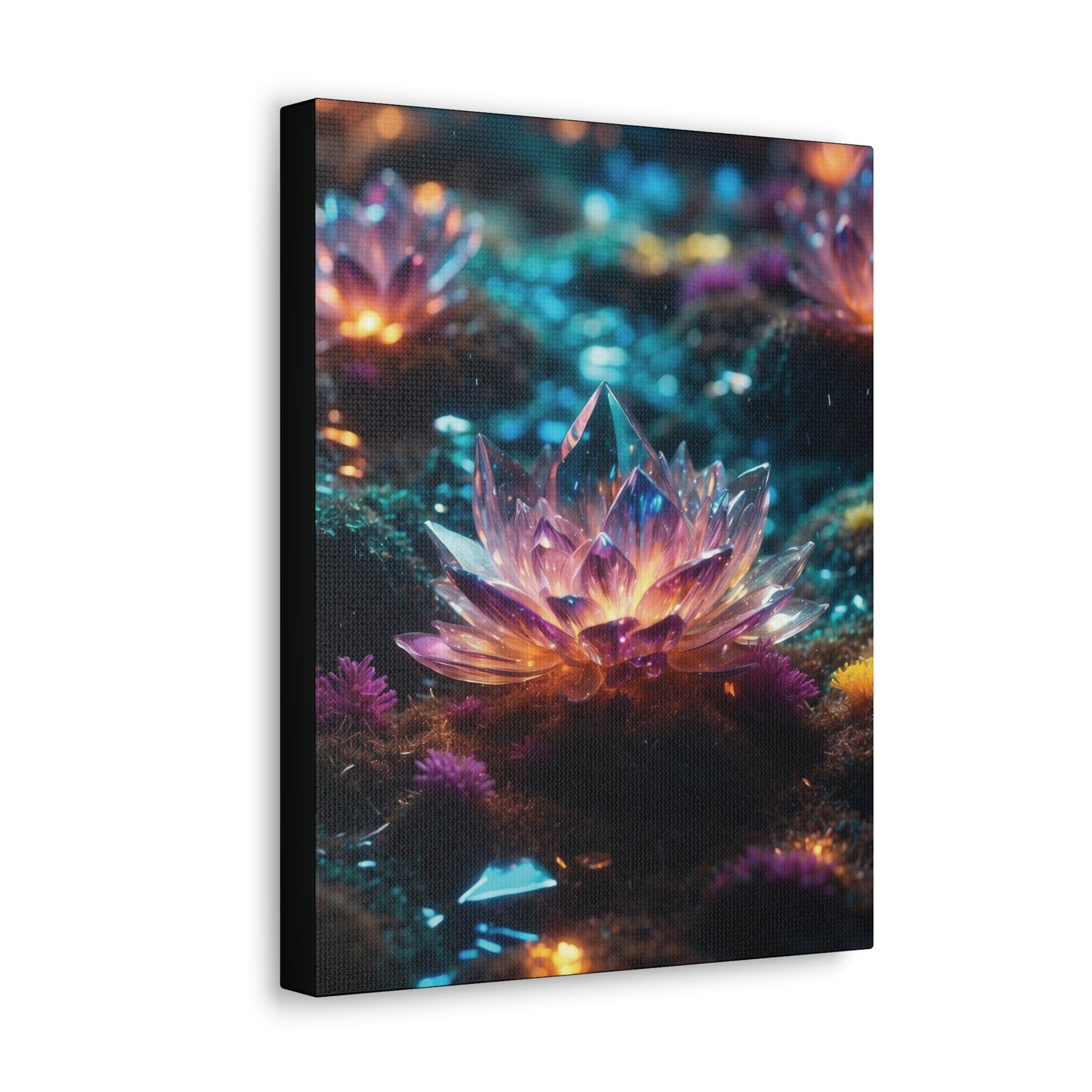 Crystal Lotus: Canvas Gallery Wraps