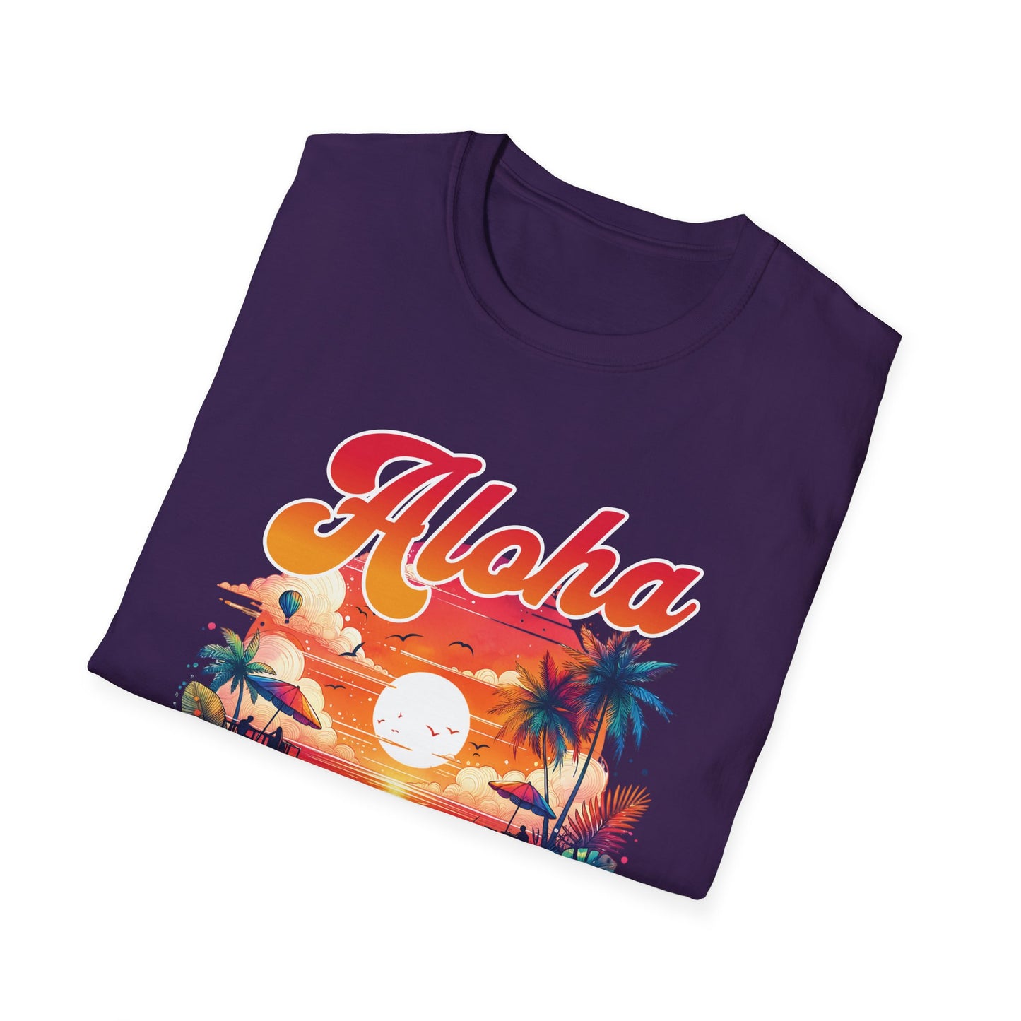 Aloha Hawaii Paradise T-Shirt - Unisex Softstyle
