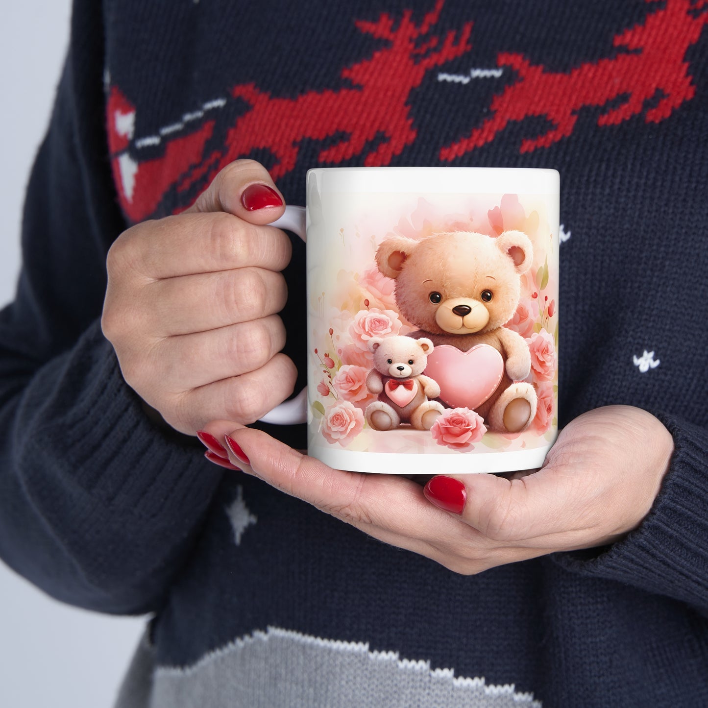 Valentine's Teddy Bear: Ceramic Mug 11oz