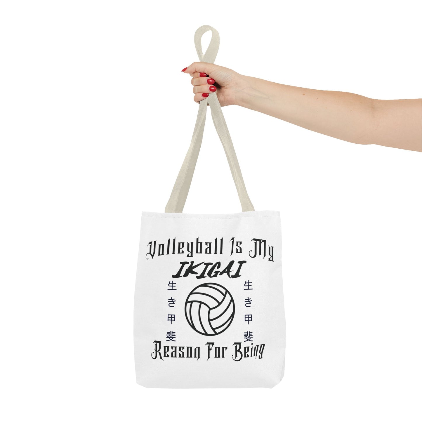 Volleyball Is My IKIGAI: Tote Bag (AOP)