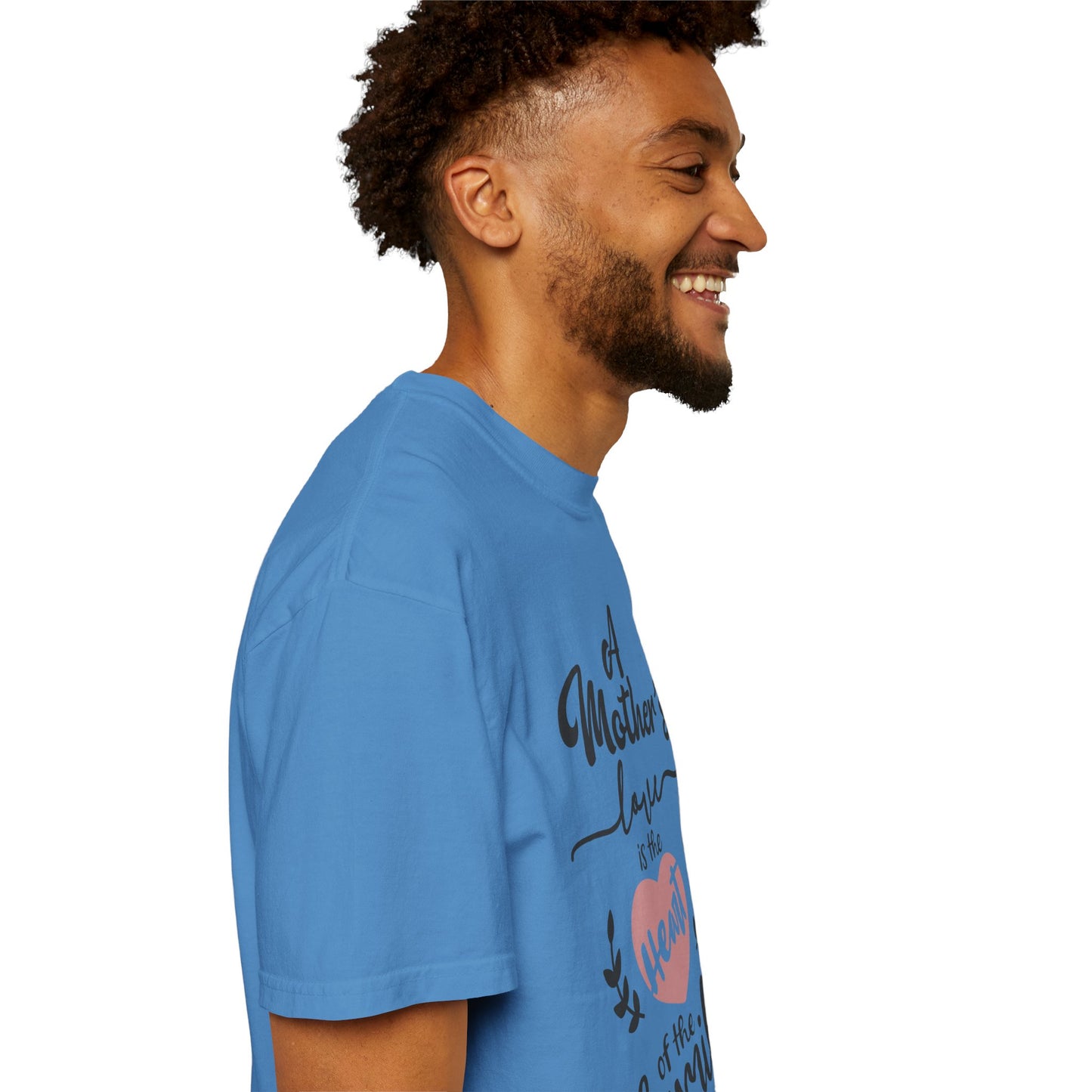 Mother's love is the heart of the family - Unisex Garment-Dyed T-shirt