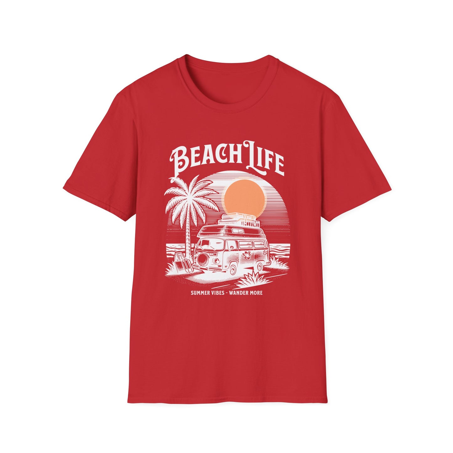 Beach Life T-shirt - Unisex Softstyle T-Shirt