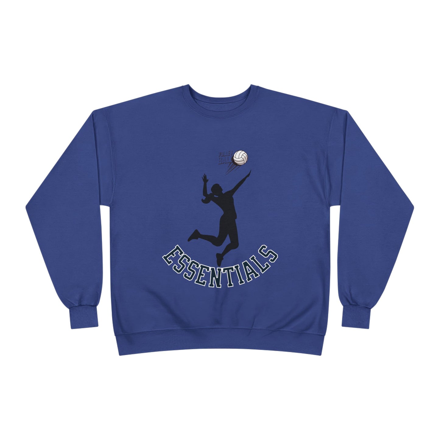 Stylish Eco-Friendly Crewneck Sweatshirt with 'Essentials' Graphic | Ideal for Athletes, Casual Wear, Sports Events and Holiday Gifts