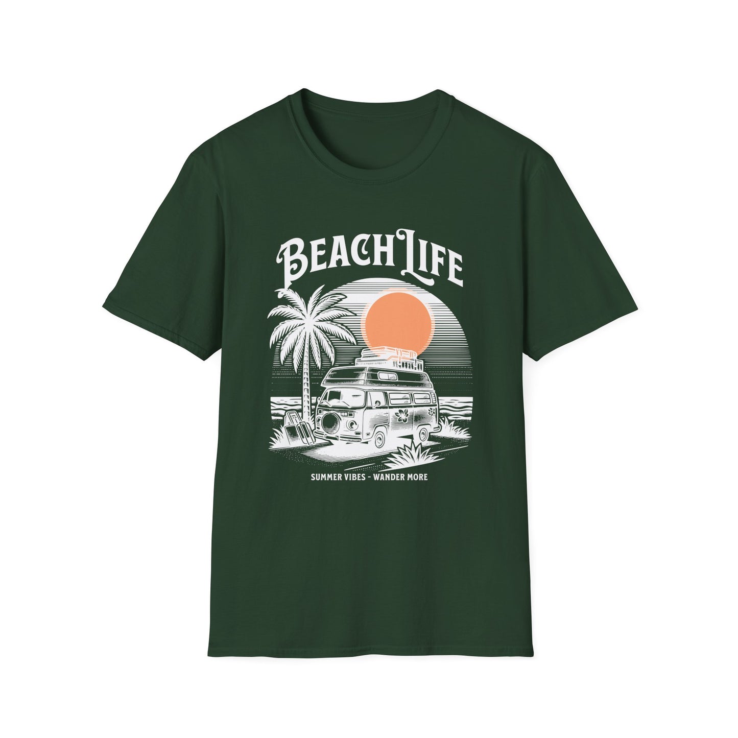 Beach Life T-shirt - Unisex Softstyle T-Shirt