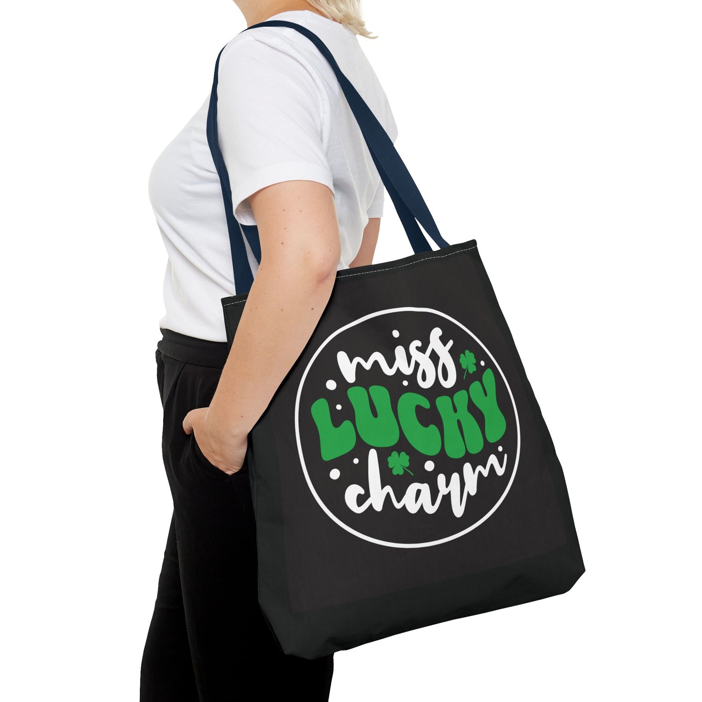 Miss Lucky Charm Tote Bag - Stylish Eco-Friendly Bag for St. Patrick's Day & Everyday Use