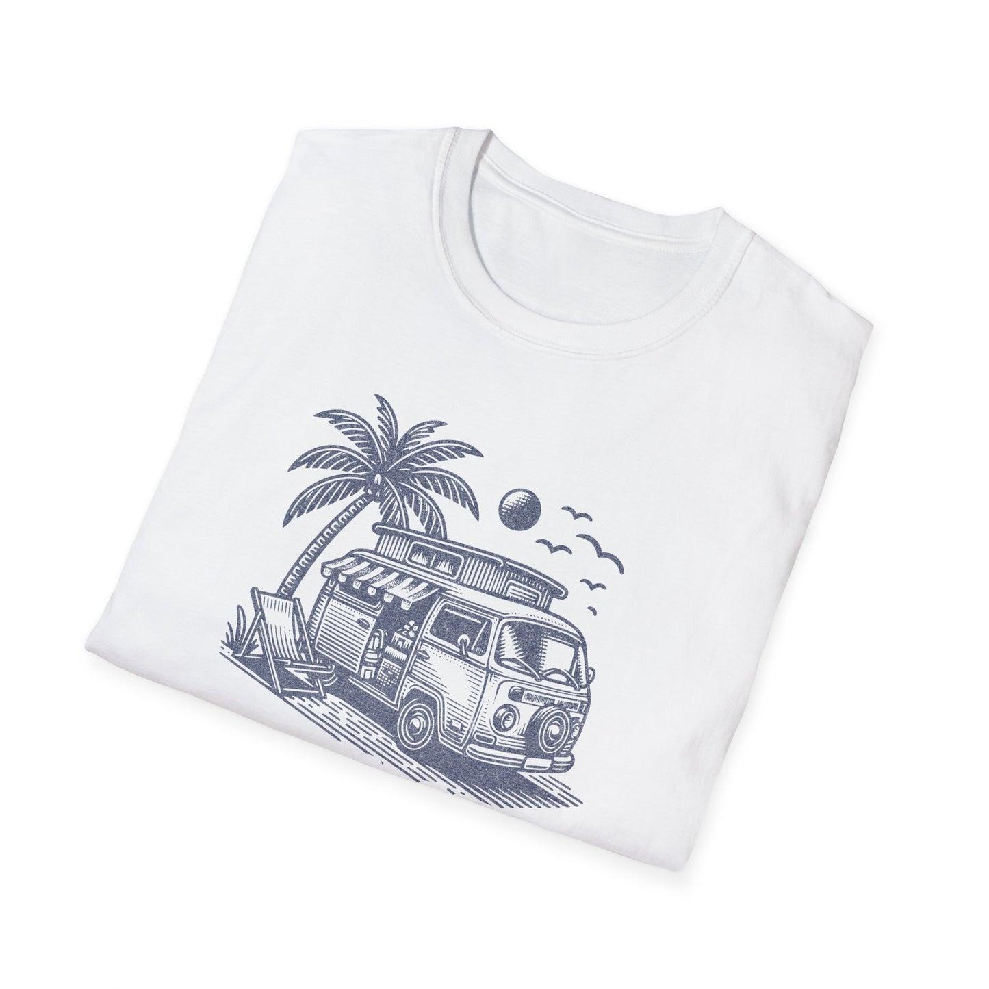 Summer Camping Vibes T-Shirt, Unisex Camp Tee, Outdoor Adventure Shirt, Nature Lover Gift, Camping Trip Apparel