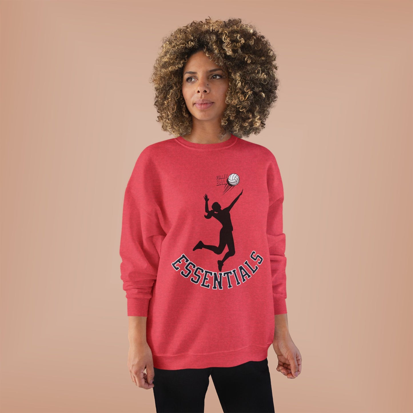 Stylish Eco-Friendly Crewneck Sweatshirt with 'Essentials' Graphic | Ideal for Athletes, Casual Wear, Sports Events and Holiday Gifts