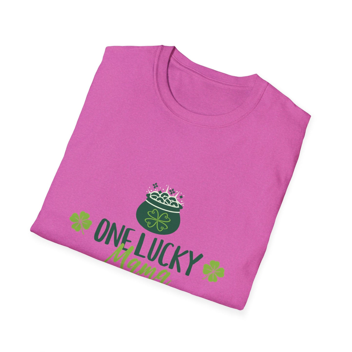 One Lucky Mama Unisex Softstyle T-Shirt for St. Patrick's Day