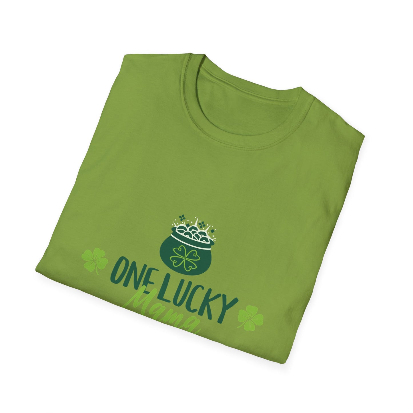 One Lucky Mama Unisex Softstyle T-Shirt for St. Patrick's Day