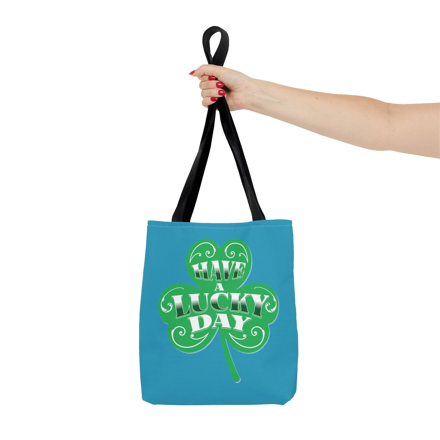 Lucky Day Tote Bag - St. Patrick's Day Gift, Shamrock Design, Eco-Friendly Bag, Fun Everyday Tote, Perfect for Luck!