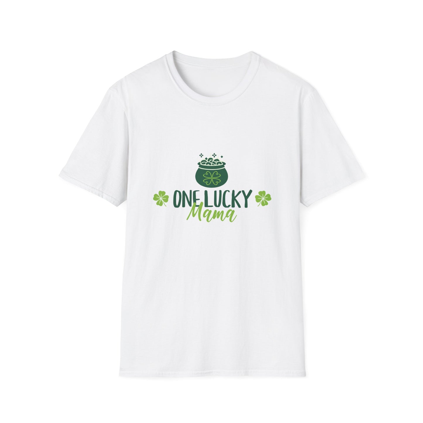 One Lucky Mama Unisex Softstyle T-Shirt for St. Patrick's Day