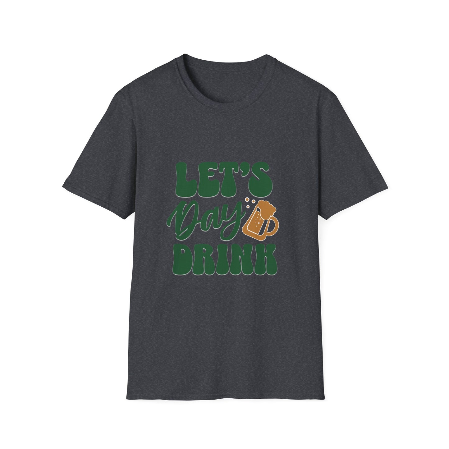 Let's Day Drink Unisex Softstyle T-Shirt - Fun Casual Graphic Tee for Party Lovers