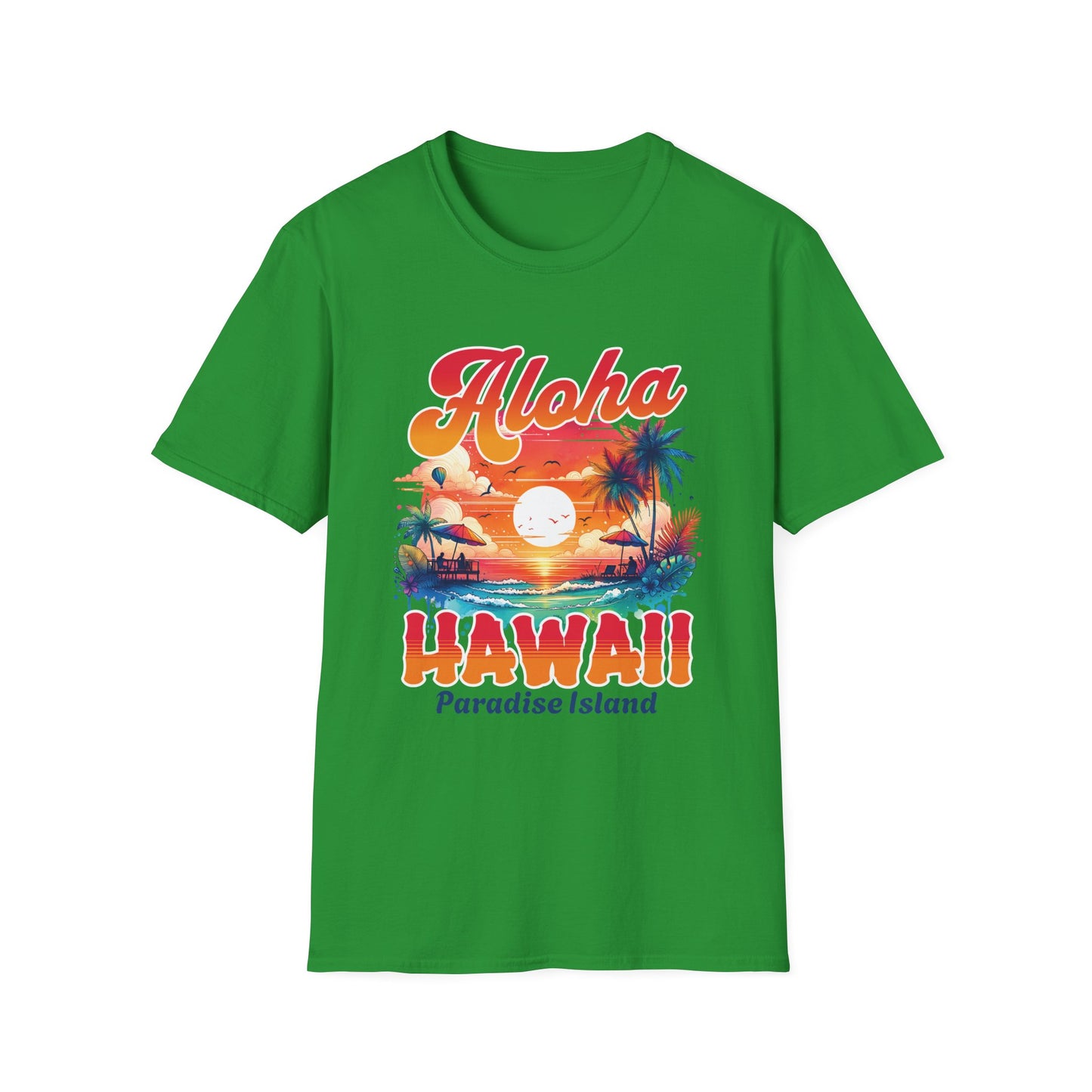 Aloha Hawaii Paradise T-Shirt - Unisex Softstyle