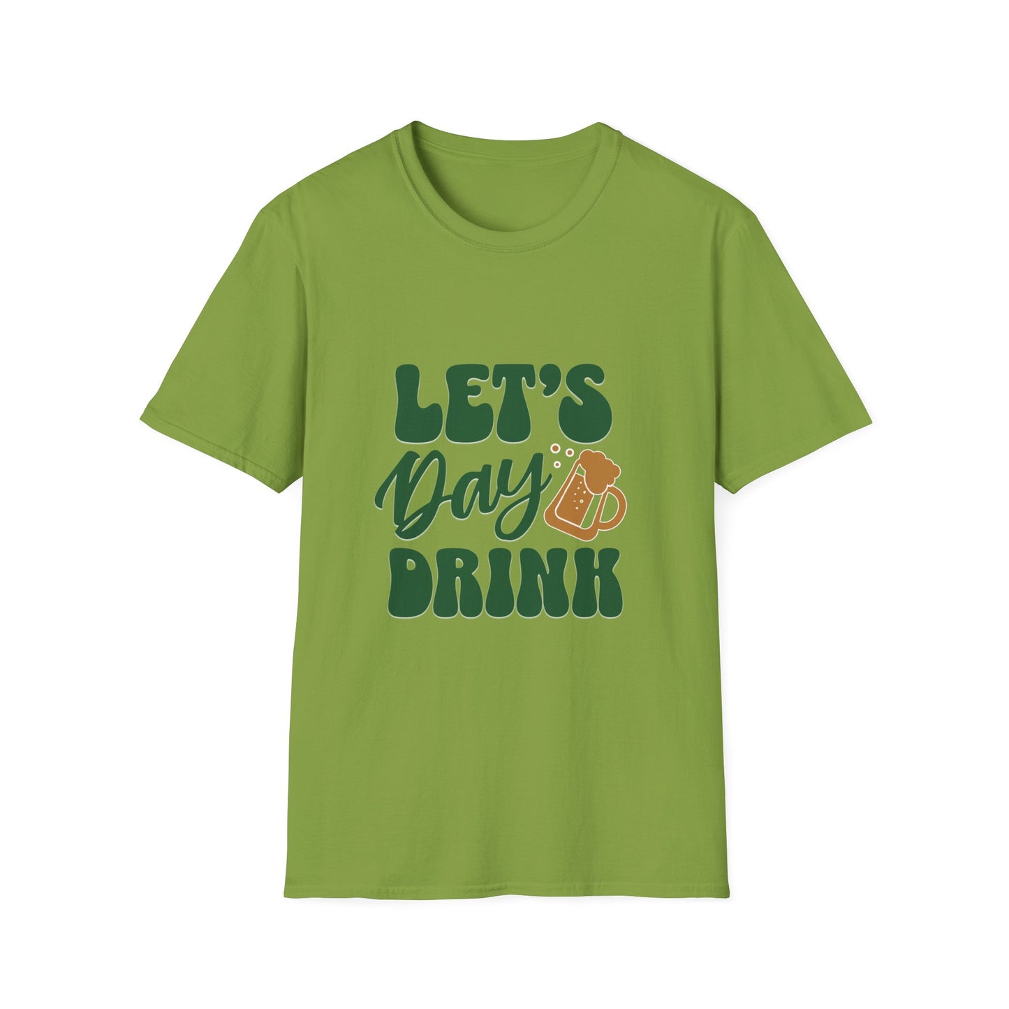 Let's Day Drink Unisex Softstyle T-Shirt - Fun Casual Graphic Tee for Party Lovers