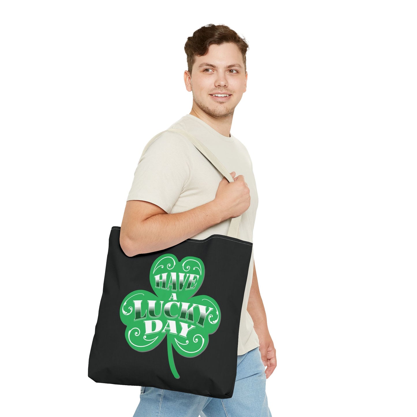 St. Patrick's Day Tote Bag | Lucky Clover Design, Reusable Shopping Bag, Eco-Friendly Gift, Holiday Accessory