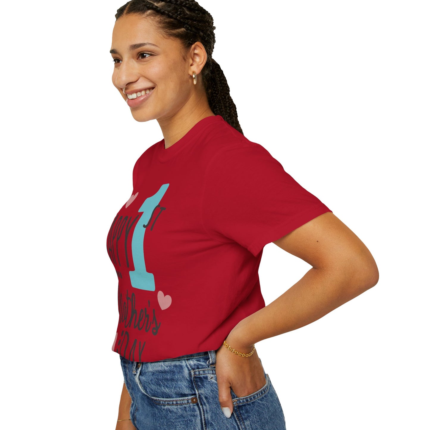 Happy 1st Mother's Day - Unisex Garment-Dyed T-shirt