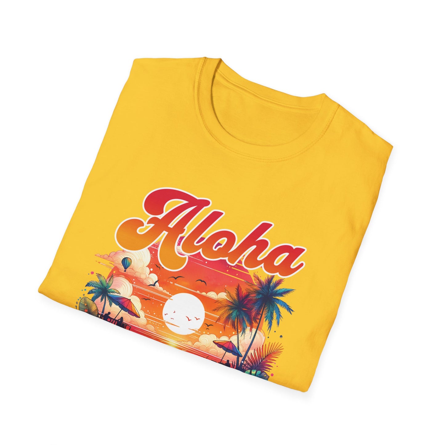 Aloha Hawaii Paradise T-Shirt - Unisex Softstyle