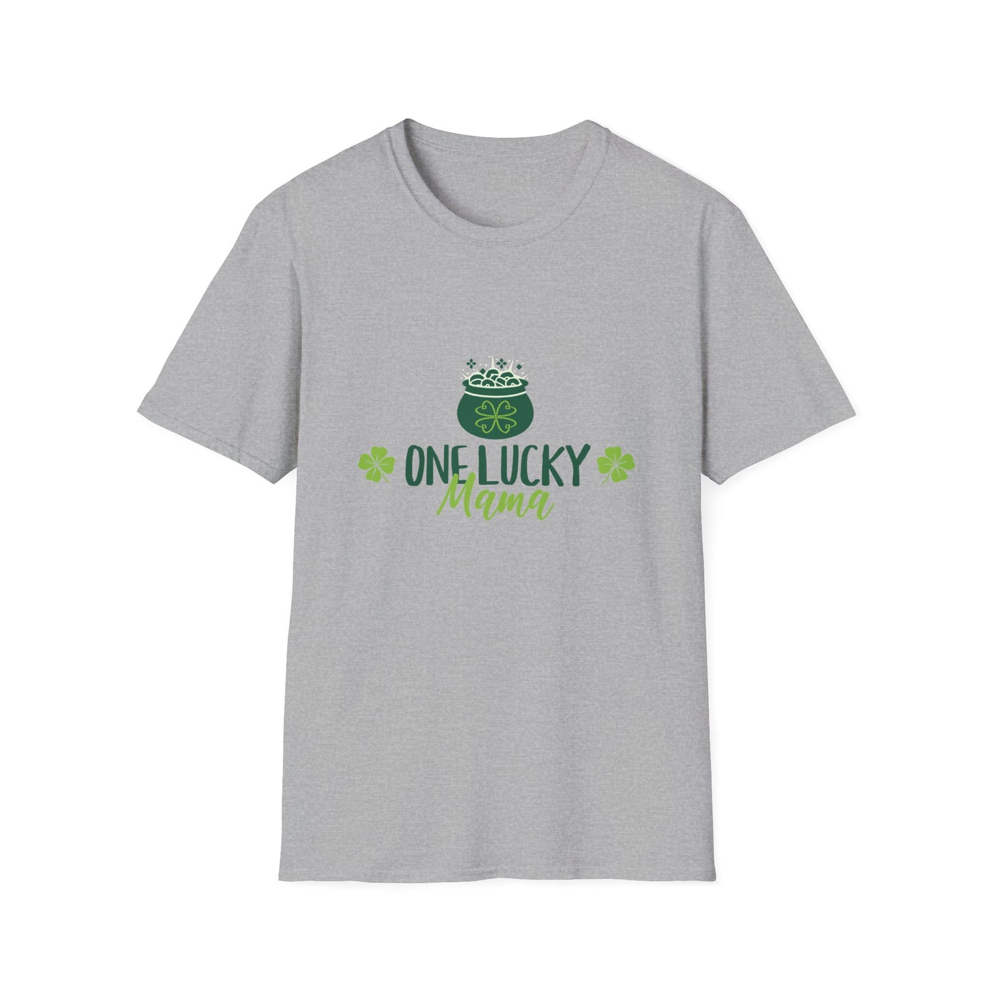 One Lucky Mama Unisex Softstyle T-Shirt for St. Patrick's Day