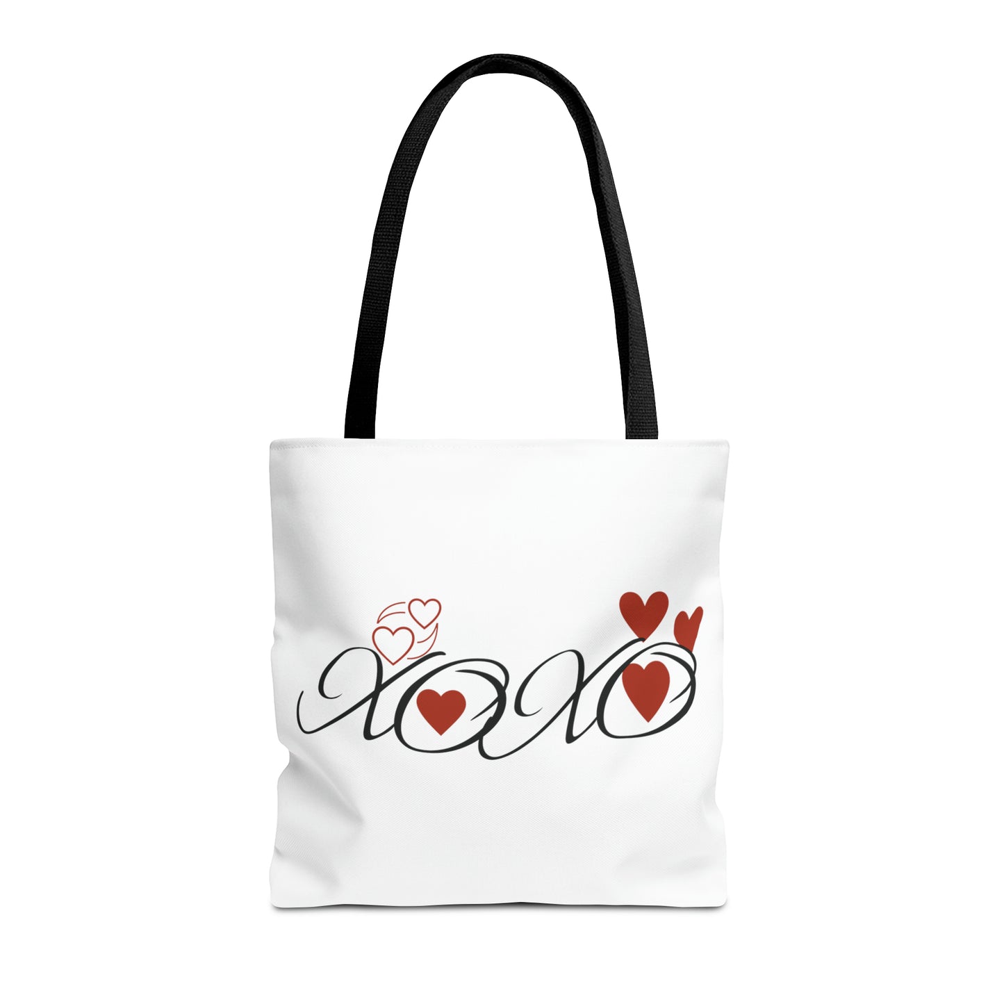 Valentine: XOXO with Hearts - Tote Bag (AOP)