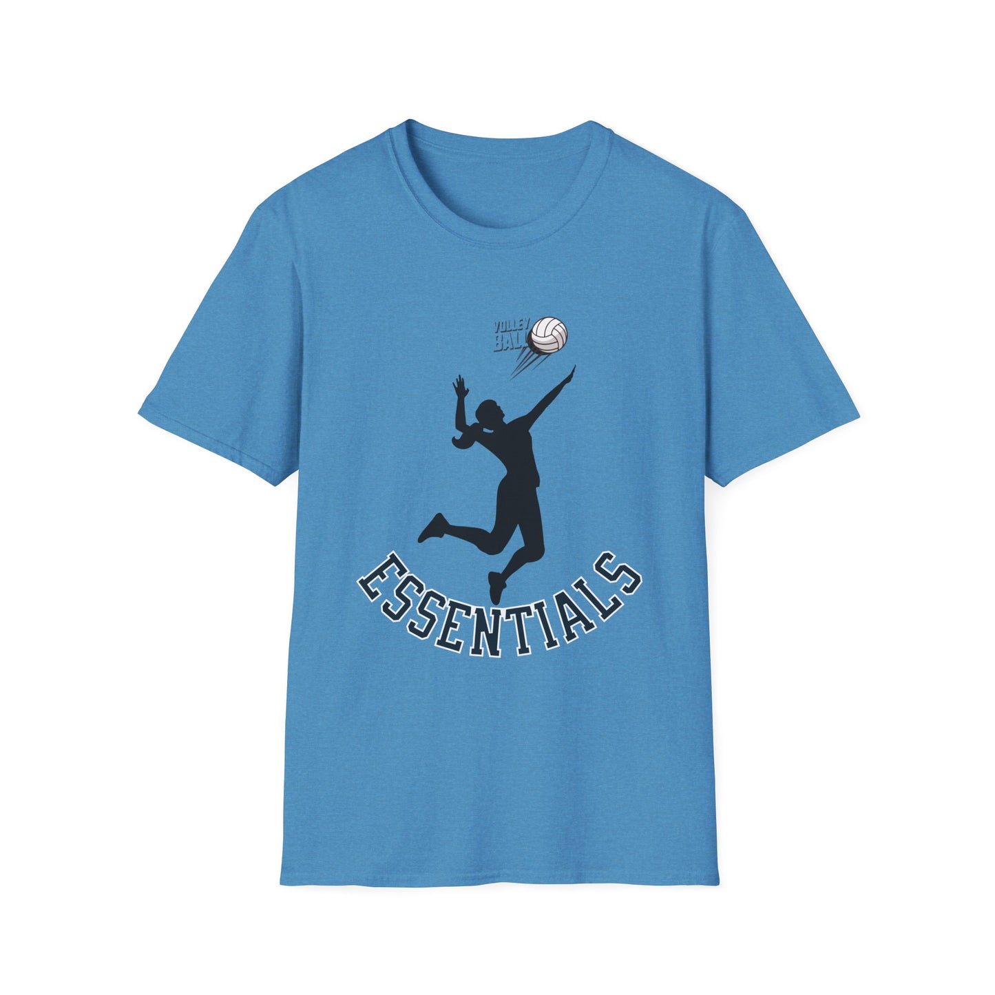 Graphic Sports T-Shirt - 'ESSENTIALS' Silhouette Tee for Athletes, Gym Lovers, Casual Wear, Sports Events, Gift Idea