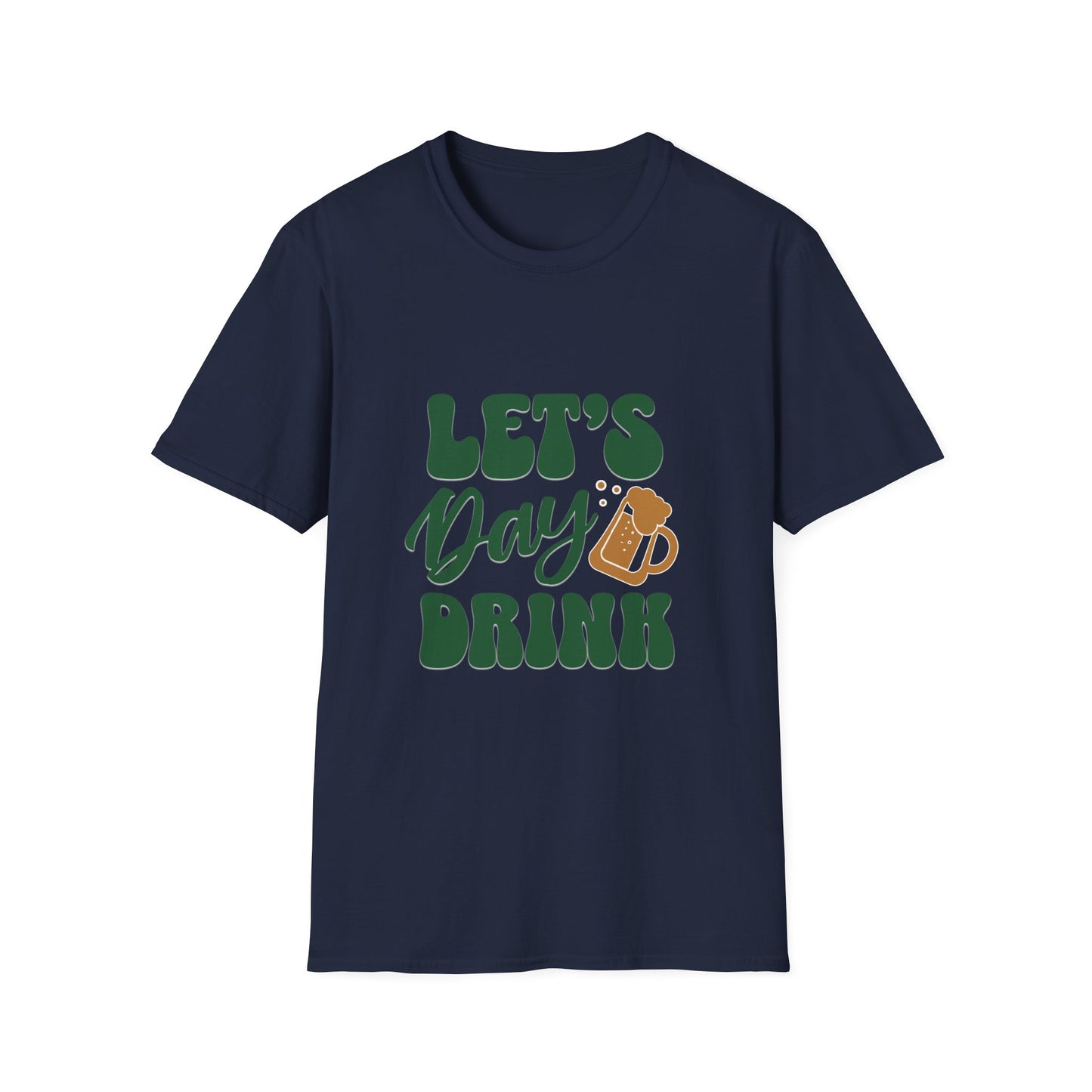 Let's Day Drink Unisex Softstyle T-Shirt - Fun Casual Graphic Tee for Party Lovers