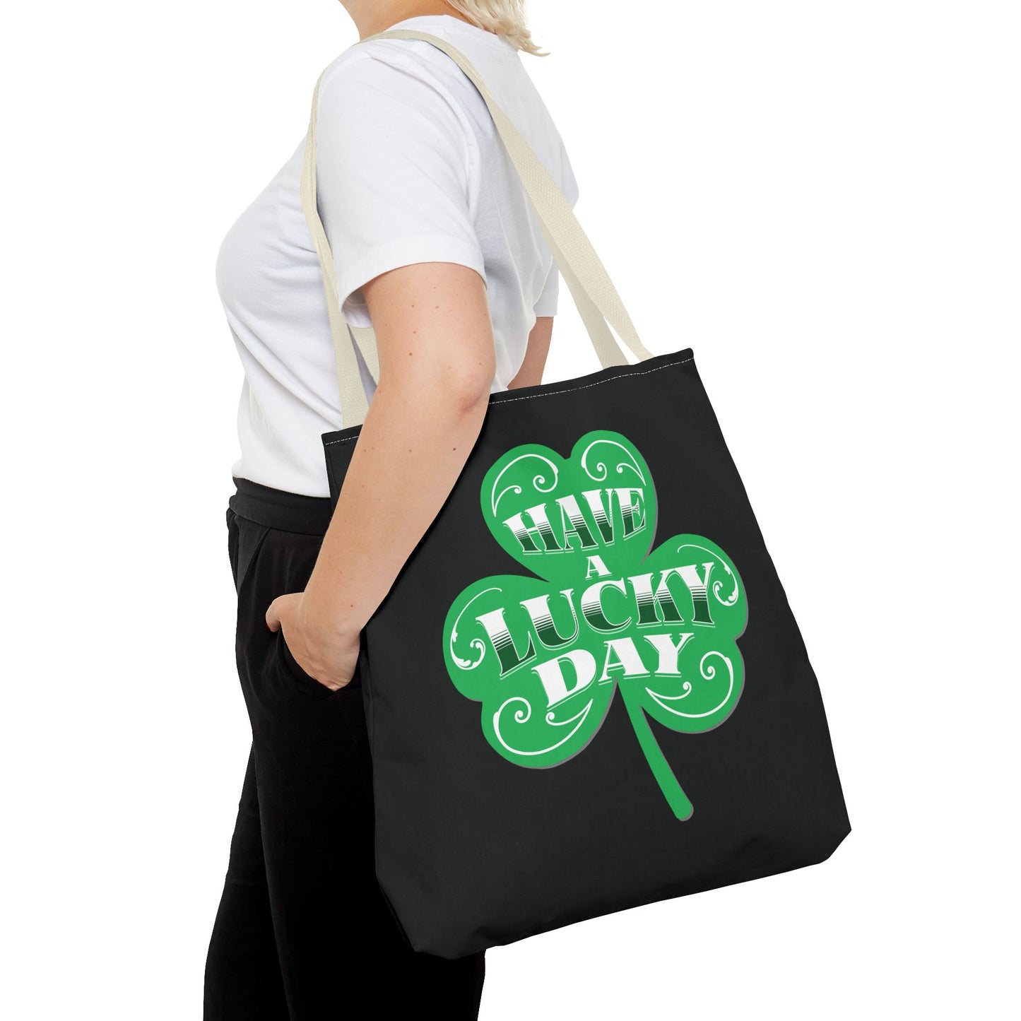 St. Patrick's Day Tote Bag | Lucky Clover Design, Reusable Shopping Bag, Eco-Friendly Gift, Holiday Accessory