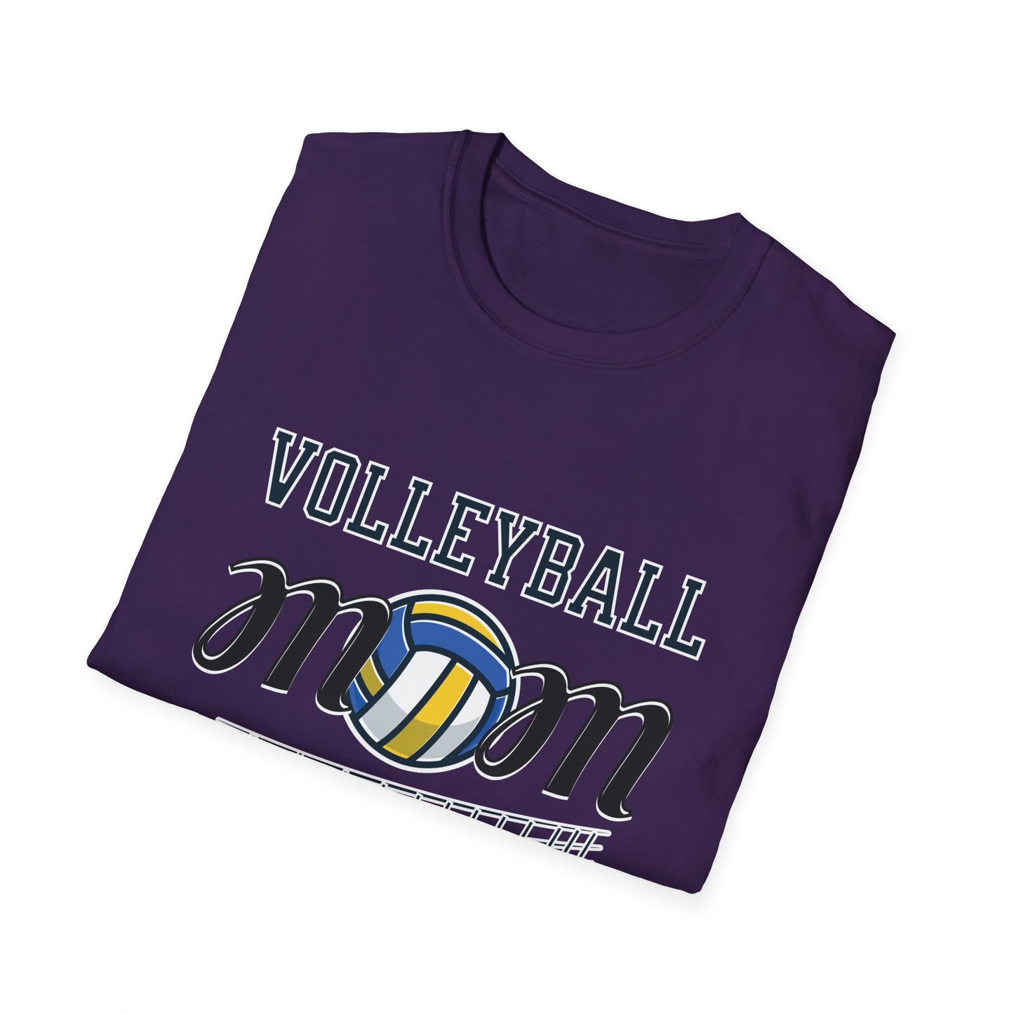 Volleyball Mom T-Shirt | Soft Unisex Tee for Sports Moms | Great for Gifts, Teamwear, Casual Outings, and Holidays
