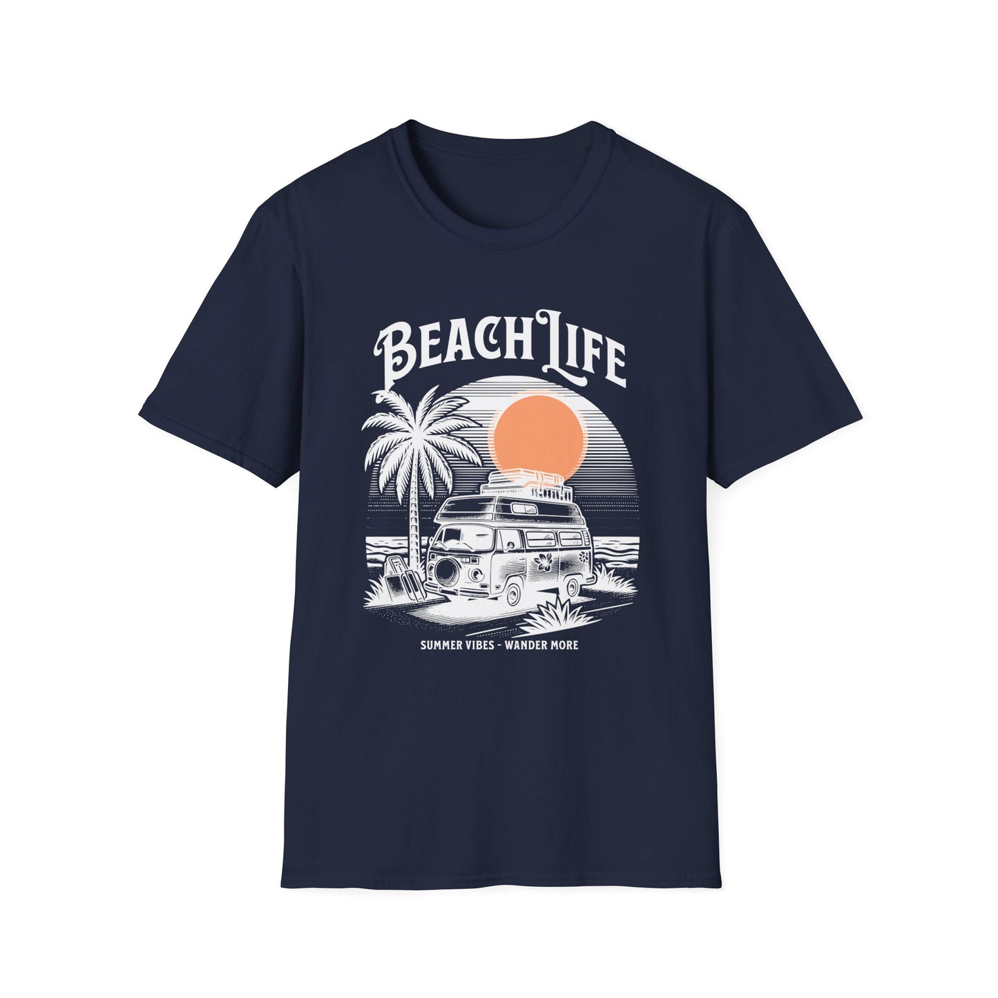 Beach Life T-shirt - Unisex Softstyle T-Shirt