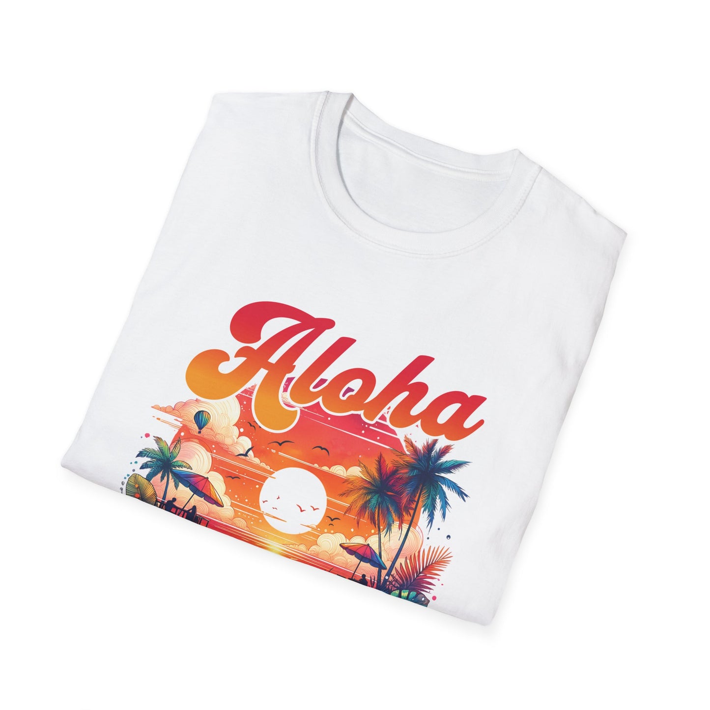 Aloha Hawaii Paradise T-Shirt - Unisex Softstyle
