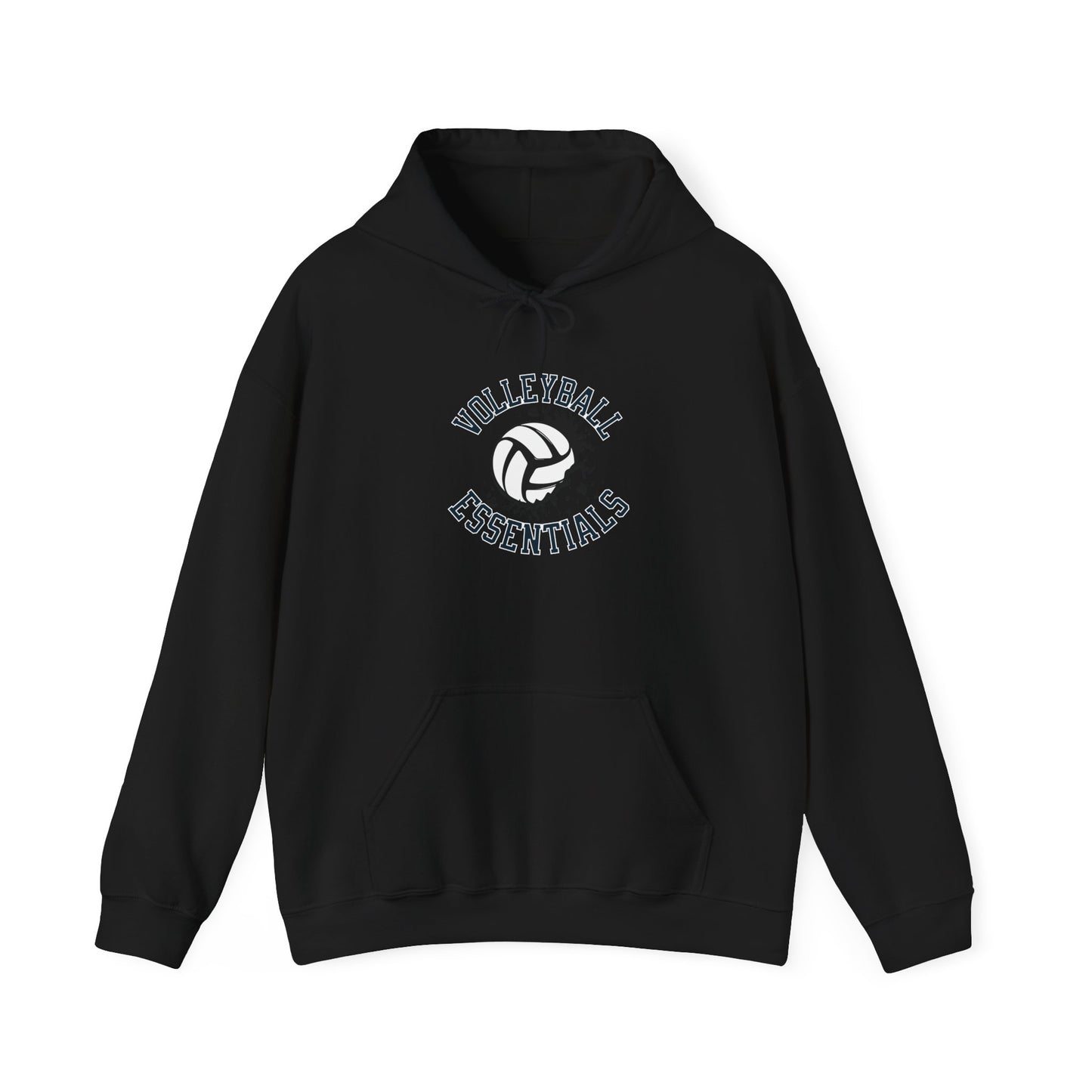 Volleyball Essentials Hoodie, Unisex Heavy Blend Sweatshirt for Players, Sporty Gift, Workout Wear, Casual Comfort