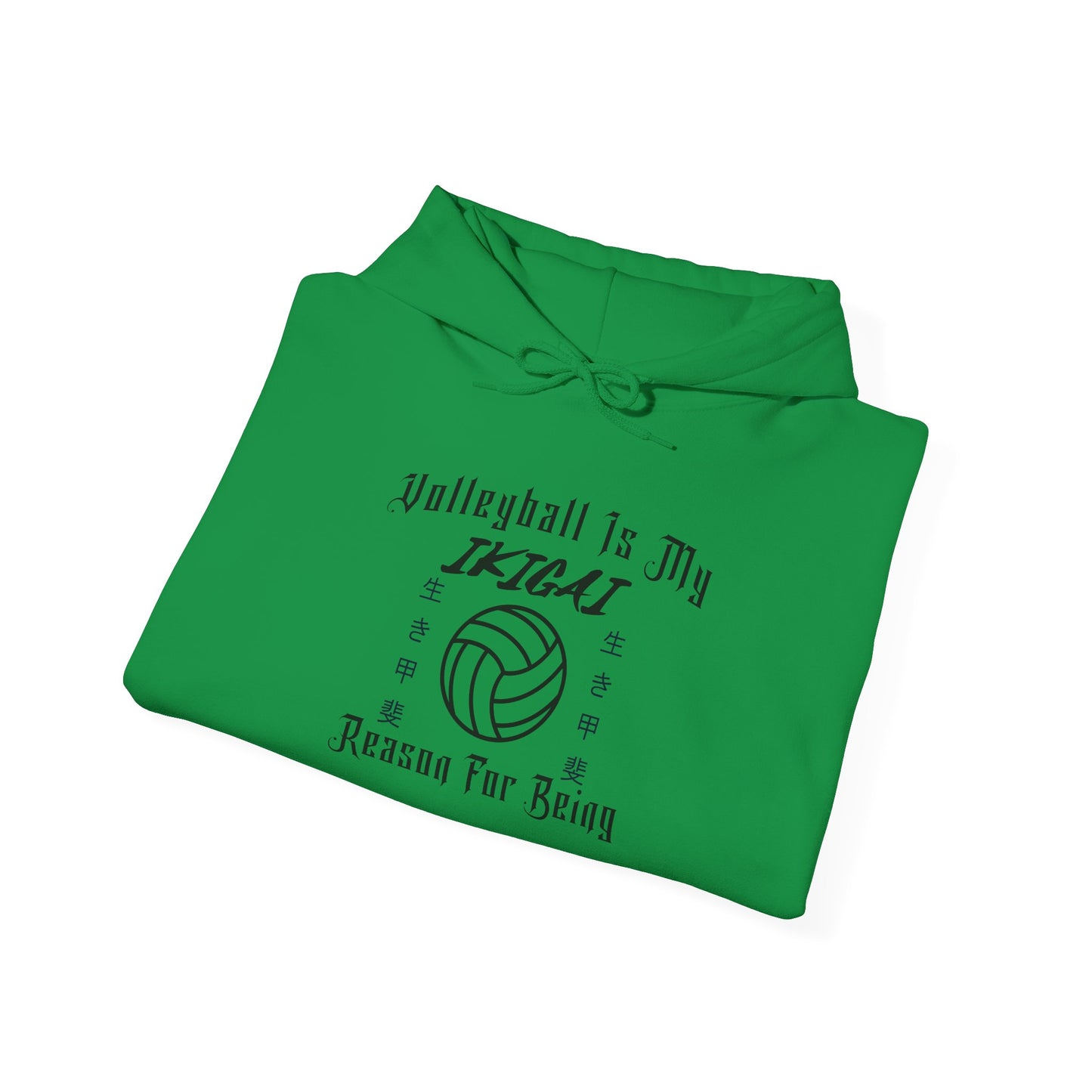 Volleyball Is My IKIGAI: Unisex Heavy Blend™ Hooded Sweatshirt