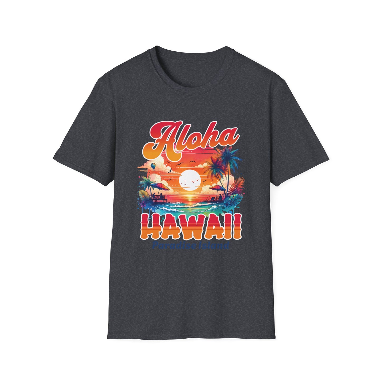 Aloha Hawaii Paradise T-Shirt - Unisex Softstyle