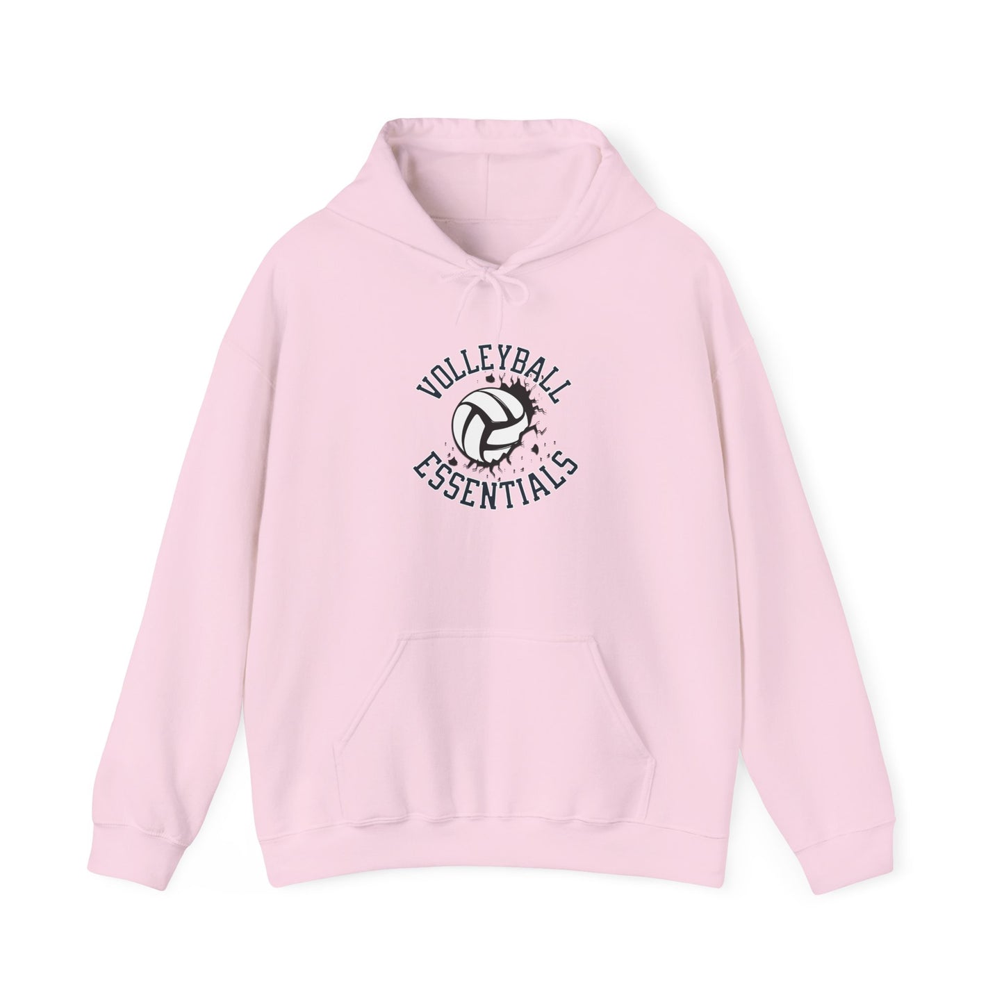 Volleyball Essentials Hoodie, Unisex Heavy Blend Sweatshirt for Players, Sporty Gift, Workout Wear, Casual Comfort
