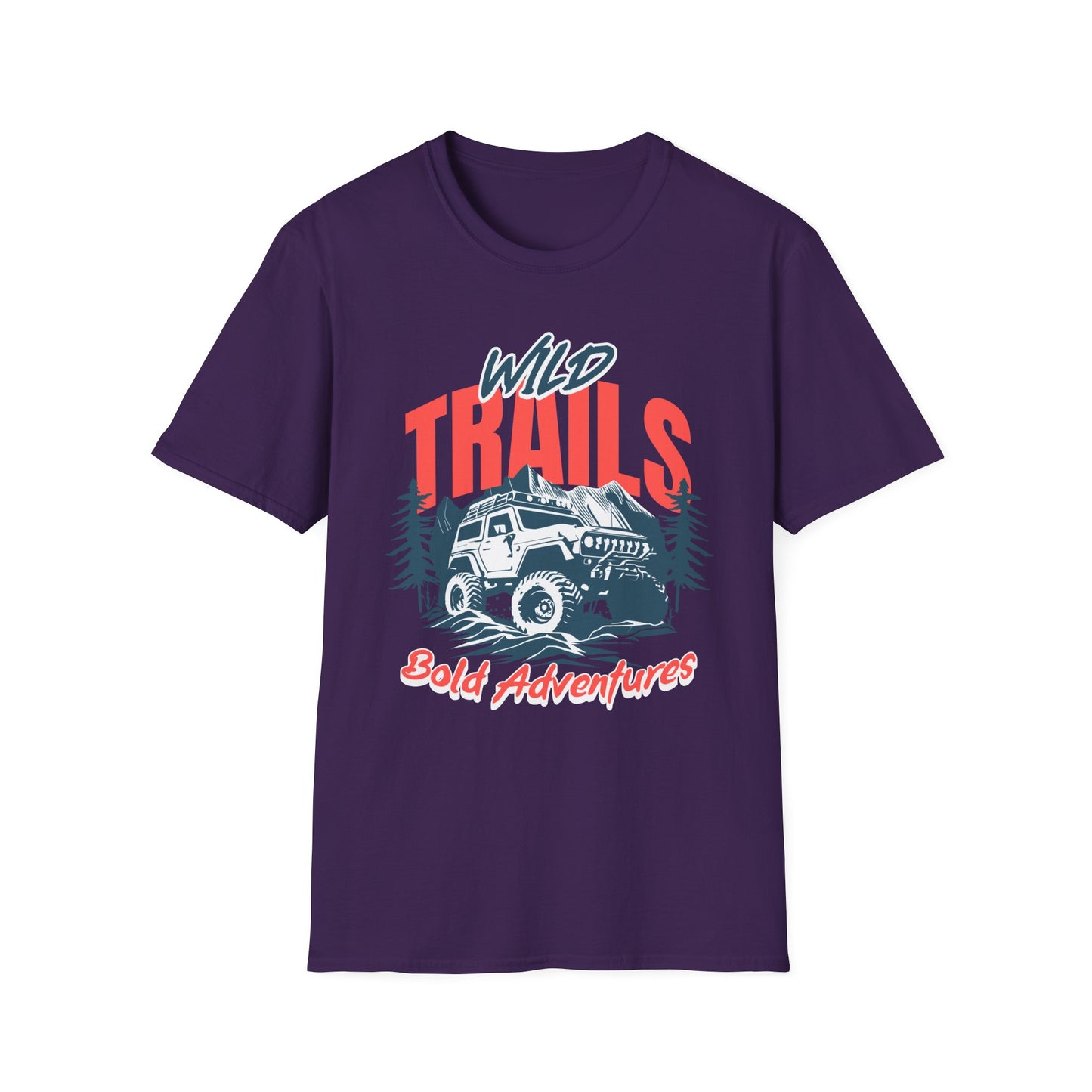 Adventure Trails Unisex T-Shirt, Outdoors Nature Tee, Hiking Wanderlust Shirt, Wilderness Exploration Top, Mountain Camping Apparel